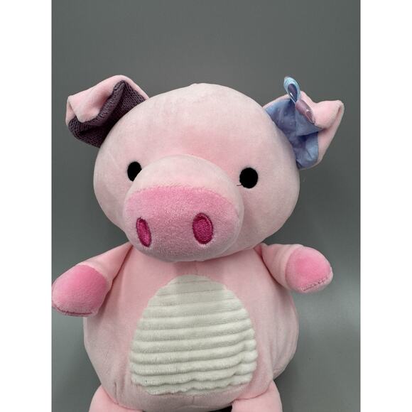 Make Believe Ideas Pink Pig Sitting Plush 8.5” Weighted Stuffed Animal - Picture 2 of 7